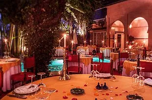 Restaurant de luxe au Maroc